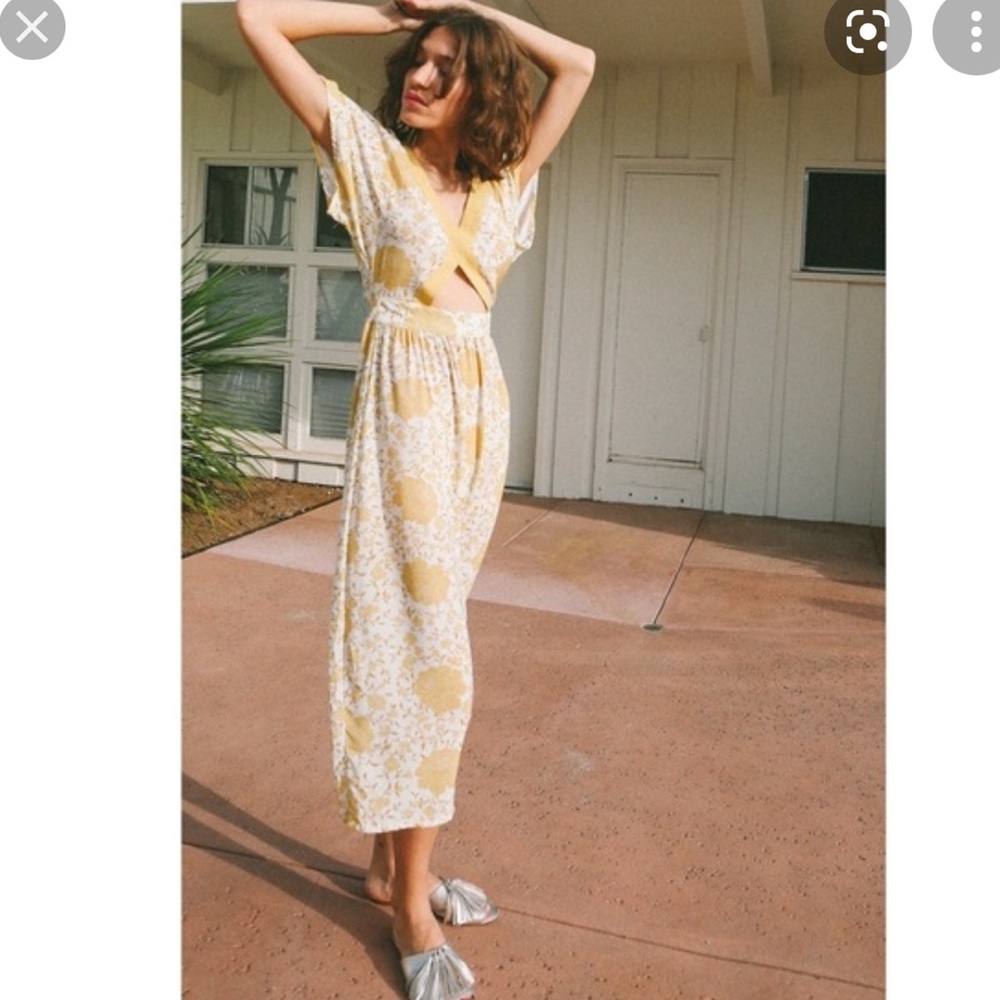 Novella Royale Helena Gold Flamenco dress XS